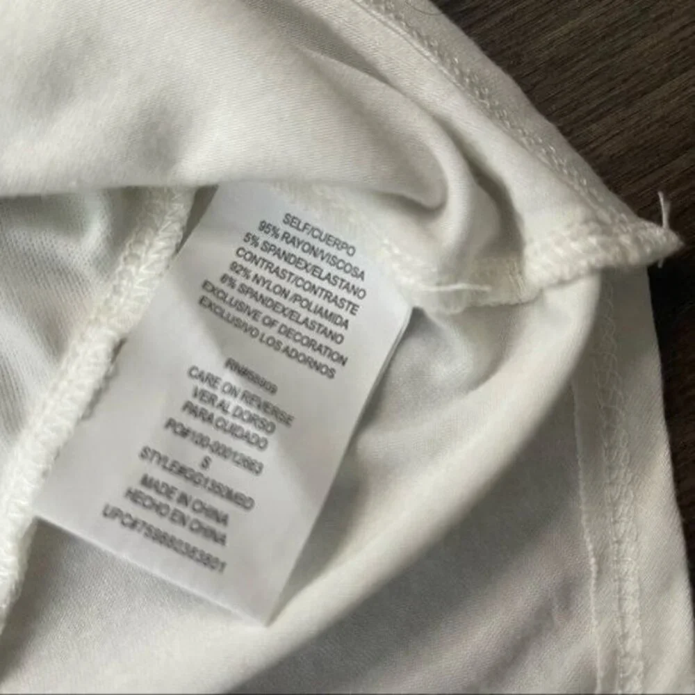 GB Girls Ivory Long Sleeve Top with Unicorn Print Shimmer Lace& Asymmetrical Hem - Picture 8 of 9